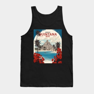 Quintana Roo Mexico Vintage Poster Tourism Tank Top